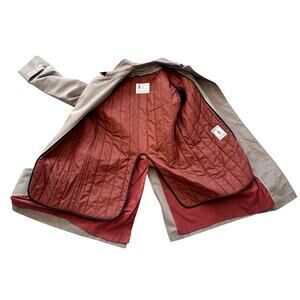 VTG Men's London Fog Maincoats Khaki Trench Coat Quilted Lining 38 Reg